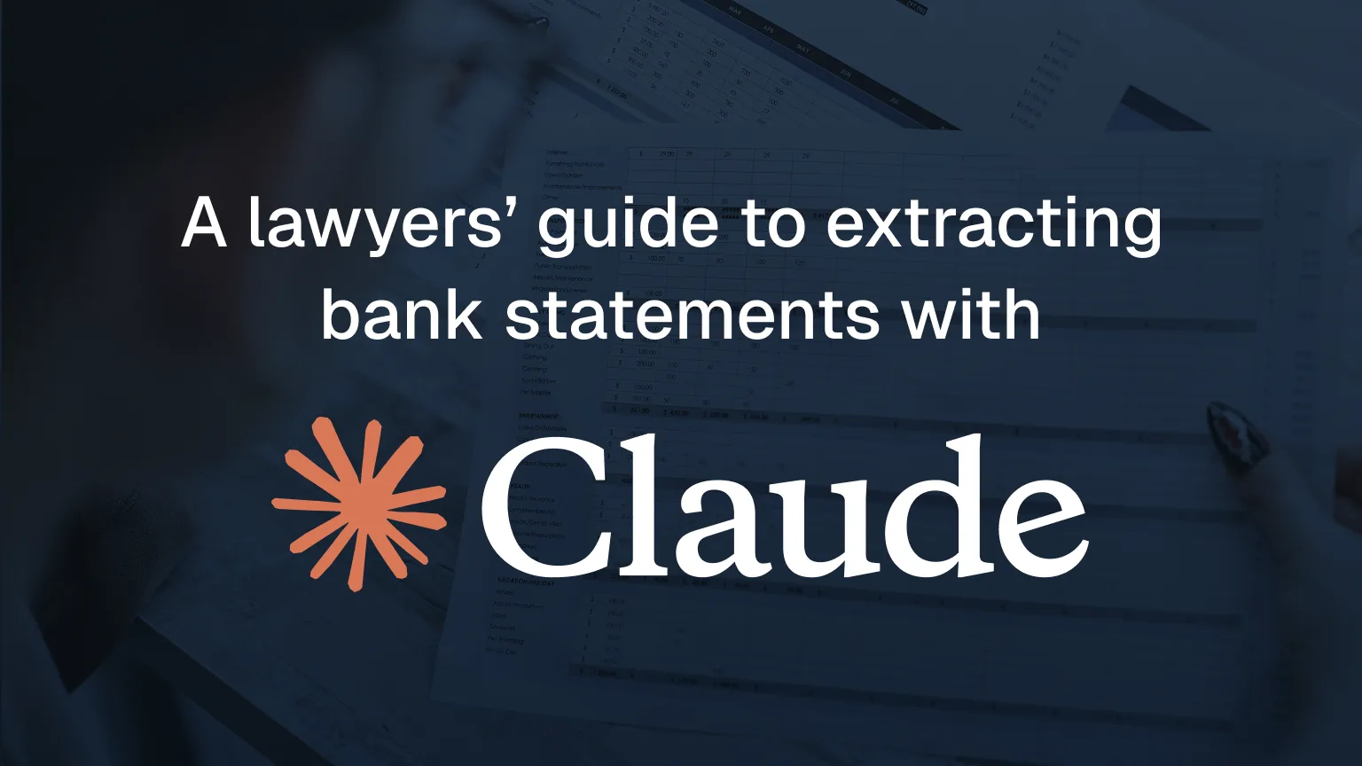 How to use Claude to extract bank statement data: a guide for lawyers